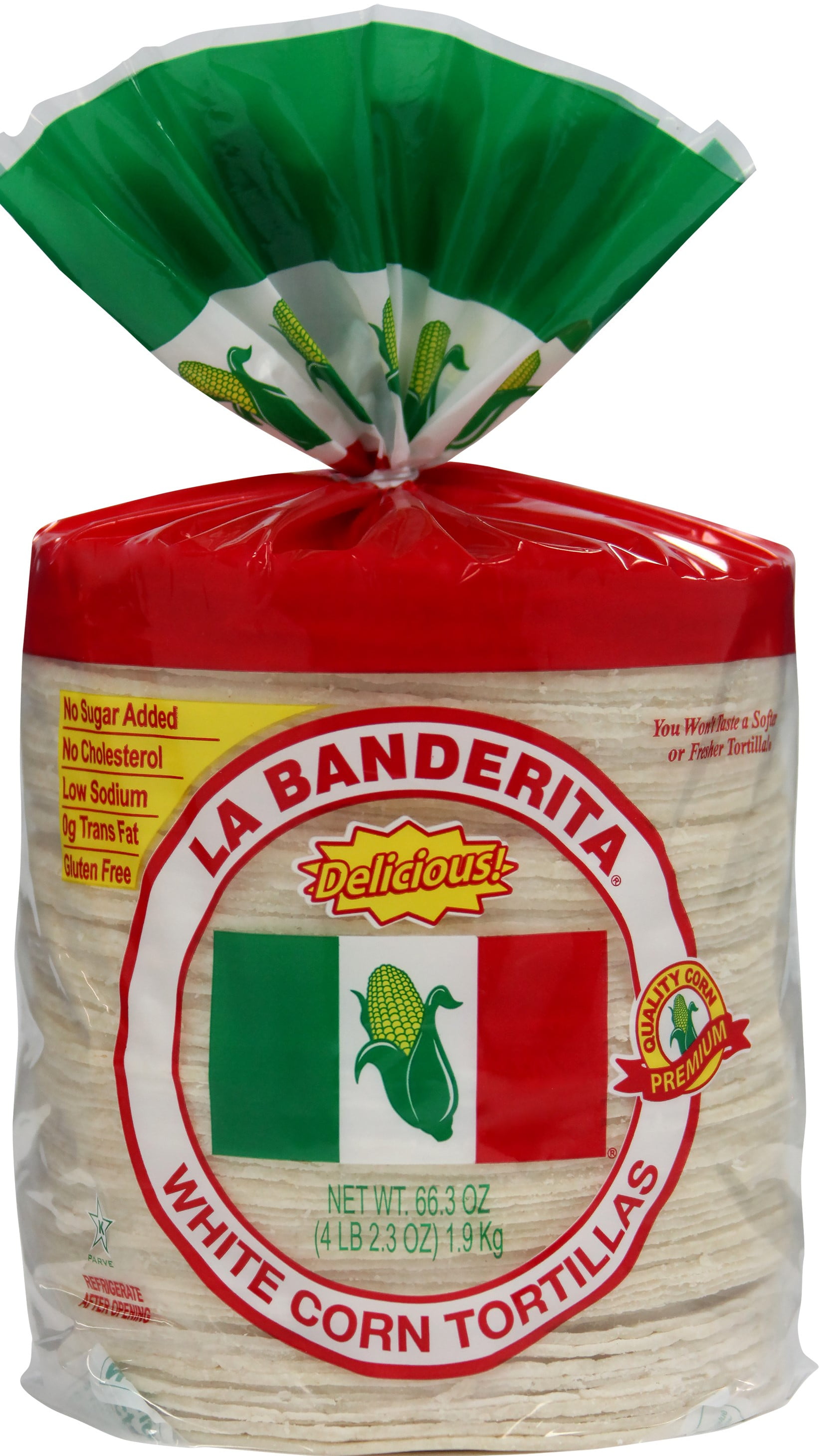 La Banderita White Corn Tortillas, 66.3 oz