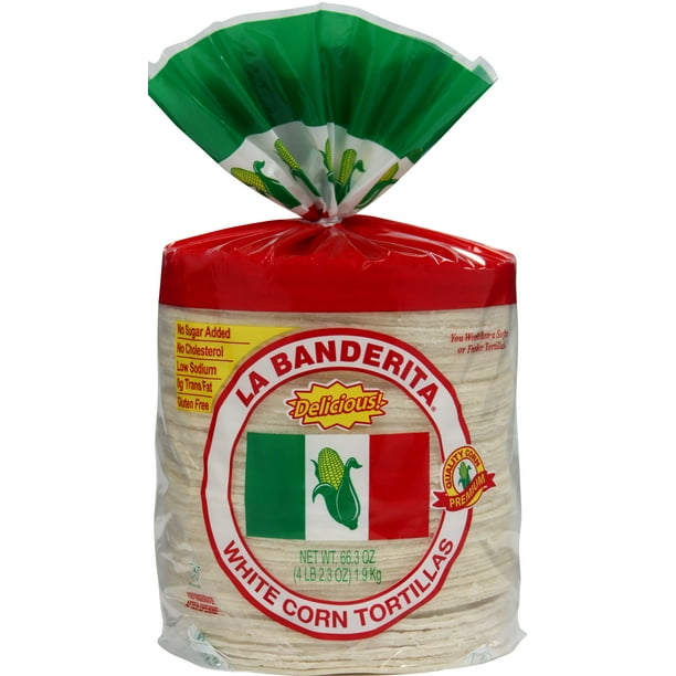 La Banderita White Corn Tortillas, 80 ct