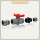 thumbnail image 3 of Conector de boquilla hexagonal de PVC CHAO con Rosca BSP macho de 1-1/4' de color negro a casquillo deslizante de 40 mm, 3 of 4