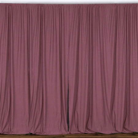 Solid Poplin Window Curtain or Photography Backdrop 58 Wide Dusty Rose