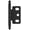 Flat Black, variant on 3/4 in (19 mm) Door Thickness Full Inset, Partial Wrap, Ball Tip Wrought Iron Hinge