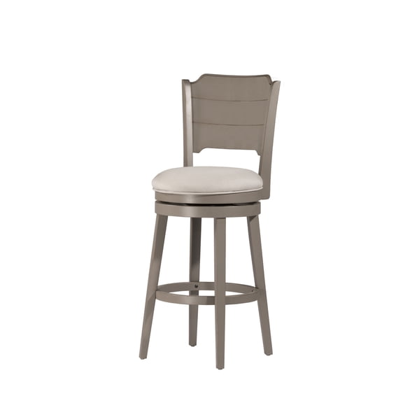 Hillsdale Furniture Clarion Wood Counter Height Swivel Stool, Distressed Gray