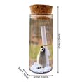 thumbnail image 5 of Opvise Handcrafted Glass Message Bottle with Miniature Penguin & Snowflakes - Personalized Keepsake Gift for Anniversary, Valentine's Day, Birthday, Mother’s Day Penguin, 5 of 7