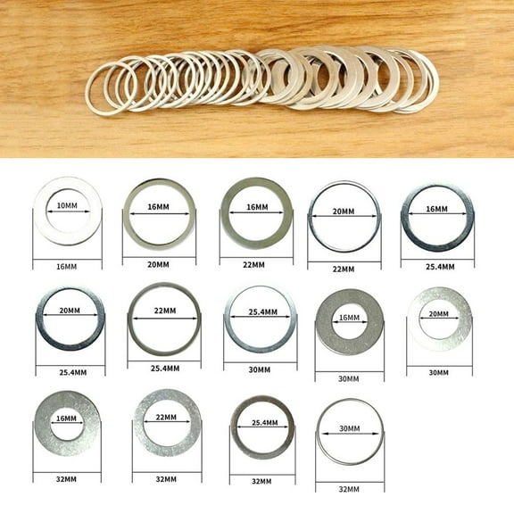 10Pcs Circular Saw Ring Diameter Ring Gasket 10-32Mm For Grinder Circular Saw Blades Reduction Ring Conversion Ring 32-30Mm Smile Home