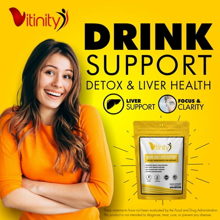 Drink Support Supplement - Craving Support, Liver Health, Reduce Intake Formula - Kudzu, Milk Thistle, Holy Basil, NAC for All Natural Detoxify, Gradual Reduction, and Stopping - 60 Day