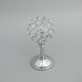 thumbnail image 4 of Candelabro de cristal de mosaico 3 uds plata 16,5 cm mosaico de cristal candeliere soporte de lámpara de té para boda decoración de en hogar Fanmusic Candelabro de cristal de mosaico, 4 of 7