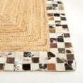 thumbnail image 3 of SAFAVIEH Natural Fiber Micah Bordered Area Rug, Natural/Grey, 4' x 6', 3 of 7