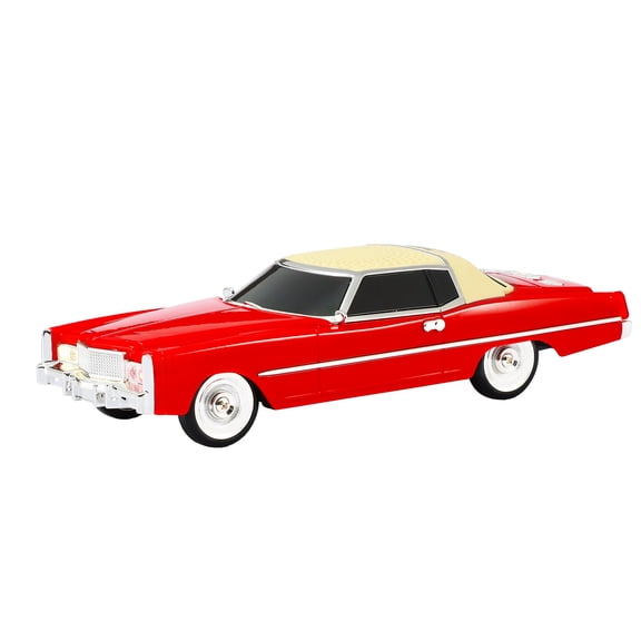 WS-1966 Retro Sedan Bluetooth Car Replica Speaker – HD Stereo, TWS, FM, USB/TF, LED Lights, Type-C – Portable Model Car Speaker with Mic for Office, Outdoors & Gifts(Red)