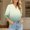 Green, variant on Drovellove Women's Casual Button Down Up Cardigan 3/4 Sleeve Tops and V Neck - Soft Daily Knit Jacket for Street Style, Office, or Weekend Outings