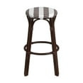thumbnail image 6 of Butler Specialty Company Tobias Round Rattan 30" Bar Stool -White & Brown Stripe, 6 of 7