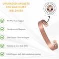 thumbnail image 5 of Metaljc Magnetic Pure Copper Cuff Bracelets for Men and Women, Adjustable, Set of 2, 5 of 7