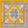 thumbnail image 1 of Unique Loom Parker Intricate Design Area Rug 4' x 4' Square Yellow/Beige, 1 of 1
