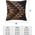 thumbnail image 3 of Tribal Aztec Western Wooden Native Black Throw Pillow Cover Cushion Modern Farmhouse Pillow Covers 18x18 Inch Soft Pillow Cases Decor for Couch Sofa Living Room Outdoor Home Gift Set of 2, 3 of 6
