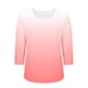 thumbnail image 4 of mfyjkho Tops Casuales Para Mujer, Camiseta Informal De Moda Para Mujer, Sin Posicionamiento, Con Cuello Estampado Y Mangas Tres Cuartos Tops Para Salir L, 4 of 5