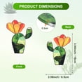 thumbnail image 3 of Estacas Acrílicas de Cactus de 4 Pulgadas, Adorno Decorativo de Jardín para Macetas/Plantas [Cactus 1], 3 of 7