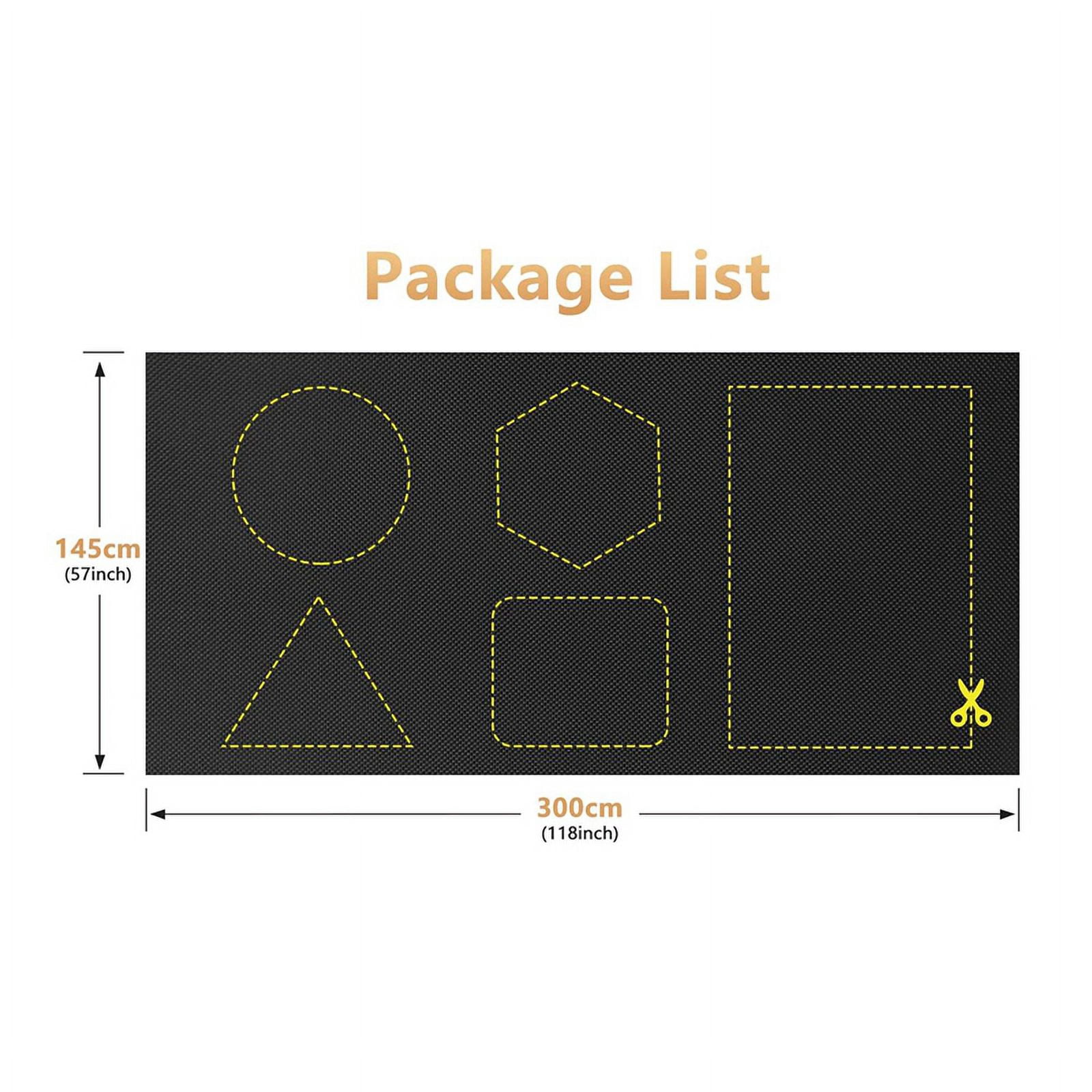 2X Portable Blackout Blind, Blackout Material 300X150cm Cut to Size Blackout Blinds Stick on Window for Bedroom