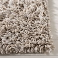 thumbnail image 2 of SAFAVIEH Rio Kynaston Solid Polyester Shag Runner Rug, Beige/Ivory, 2'3" x 6', 2 of 8