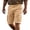 Khaki, variant on Sentmoon Swim Shorts Summer High Waist Sweat Shorts Solid Color Regular Fit Stretchy Mens Golf Shorts with Pockets Beach for Casual Wear and Everyday