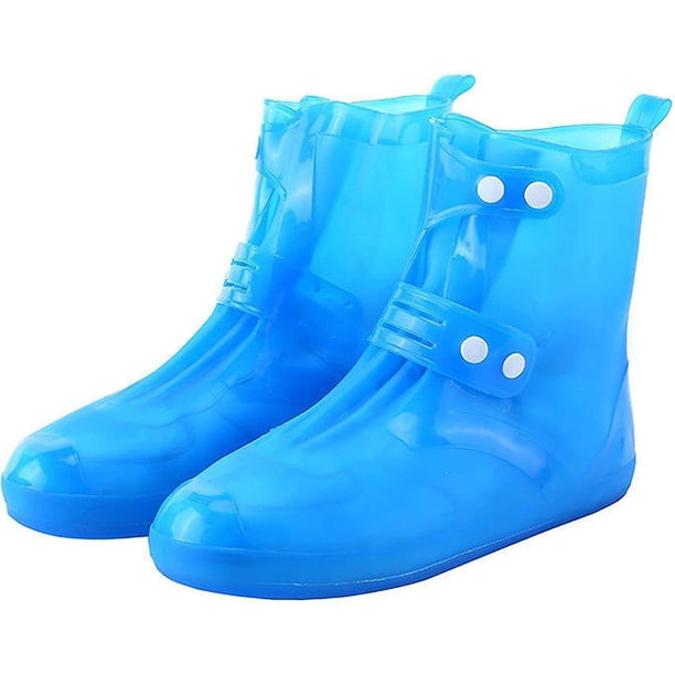 Cubierta para zapatos de lluvia Cubiertas para botas reutilizables a prueba de agua Cubrezapatos plegables de silicona Ciclismo portátil para exteriores Senderismo Chanclos a prueba de barro Zapa