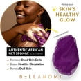 thumbnail image 3 of BELLANOMI African Net Sponge - Authentic Sapo Exfoliating Net, Ethically sourced from Nigeria, 45" Long Back Scrubber, Quick Dry Loofah Alternative for Gentle Exfoliation Daily Use, 3 of 8