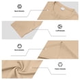 thumbnail image 4 of FAIWAD Long Sleeve Shirts for Mens Casual Lightweight Button up Stretch Ribbed Pullover Athletic Gym Workout Tops, 4 of 9