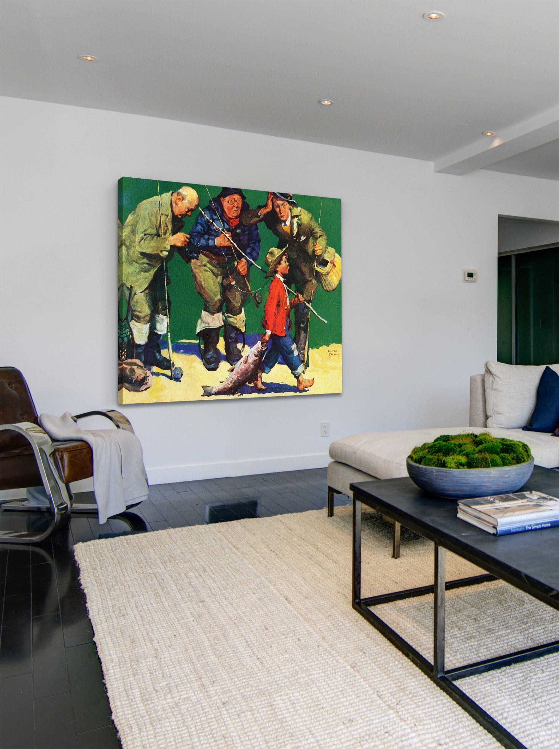 "The Best Fisherman" Painting Print on Wrapped Canvas