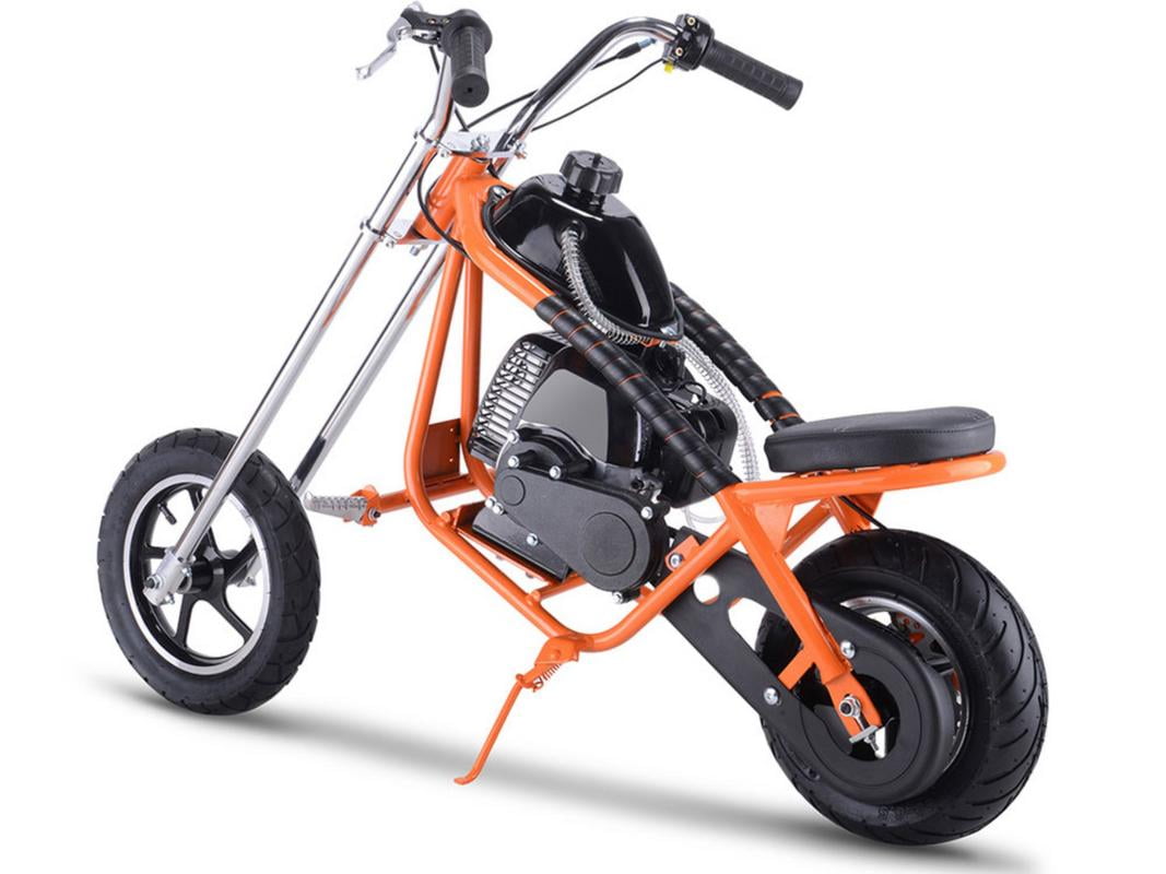 MotoTec 49cc Kids Gas Powered Mini Chopper Orange