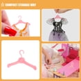 thumbnail image 3 of Shisuyan 60 Pcs Cintres Miniatures pour Vêtements de Poupée Tenue Multifonctionnelle Cintres Jupe Robe Gain de Place, 3 of 9