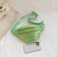 thumbnail image 4 of Riñonera Mujer Lady Chest Bags Bolso bandolera acolchado Hilo de bordar Riñonera para mujer (Verde) Ehuebsd Para Estrenar, 4 of 9