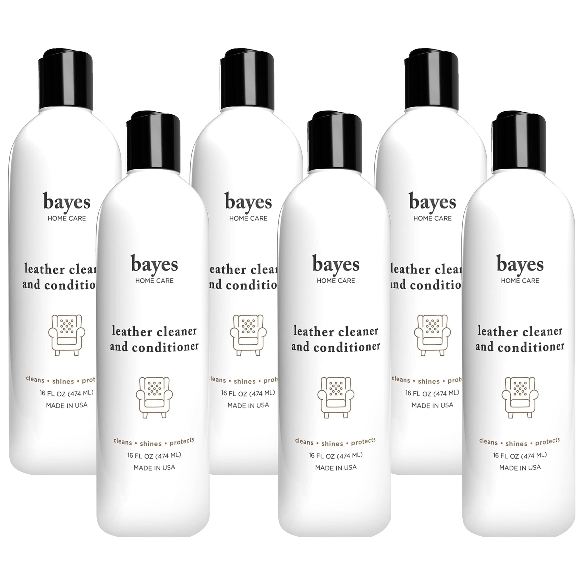 Premium Leather Upholstery Cleaner and Conditioner 6 pk