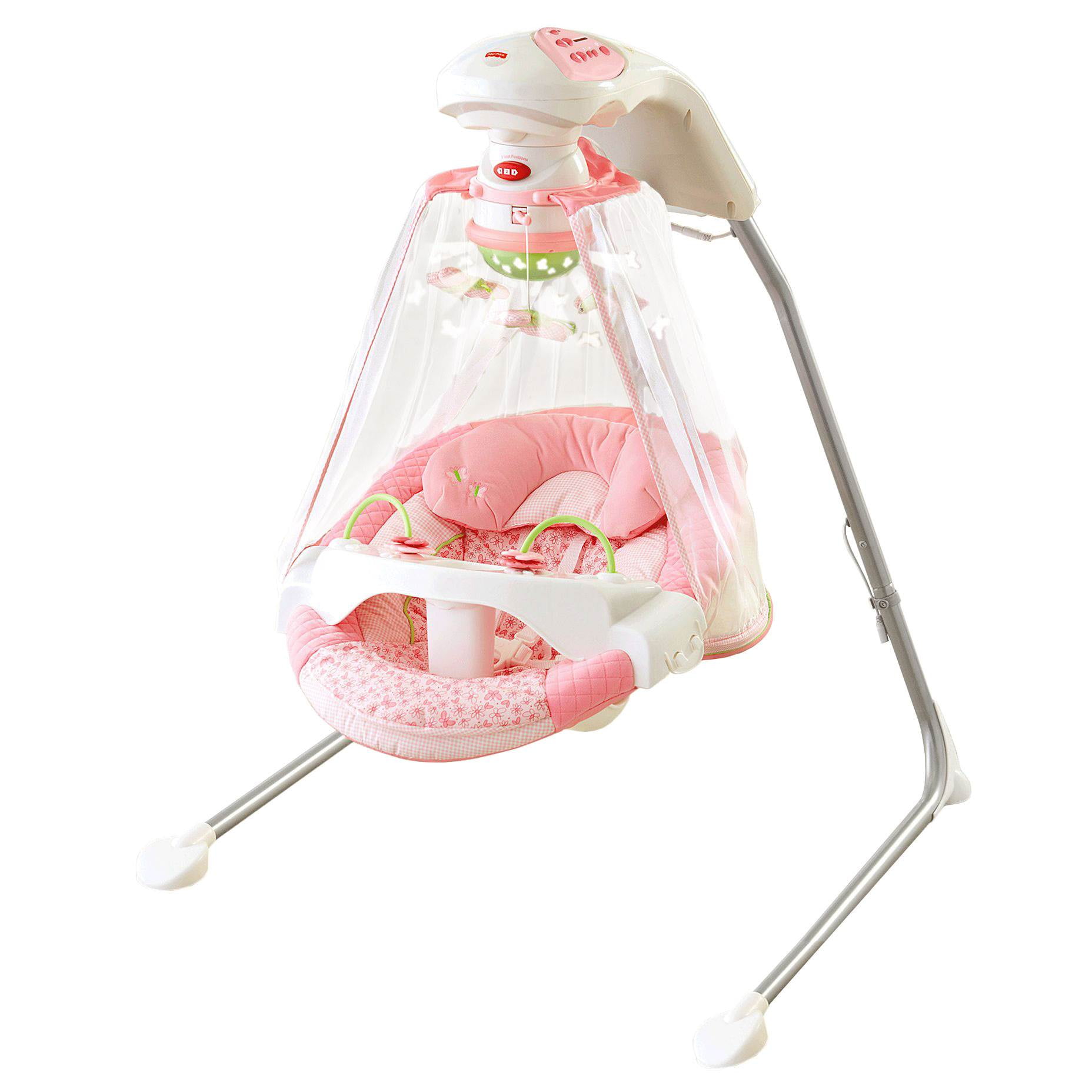 pink baby swing