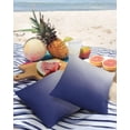 thumbnail image 3 of Pack of 2 Outdoor Pillow Covers, Blue Gray Gradient Waterproof Square Throw Pillowcase Cushion Decorative Pillow Covers for Couch Patio Tent, 24x24 in, 3 of 6