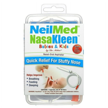 Squip NeilMed NasaKleen Babies & Kids Nasal Oral Aspirator 1 Kit Pack of 2