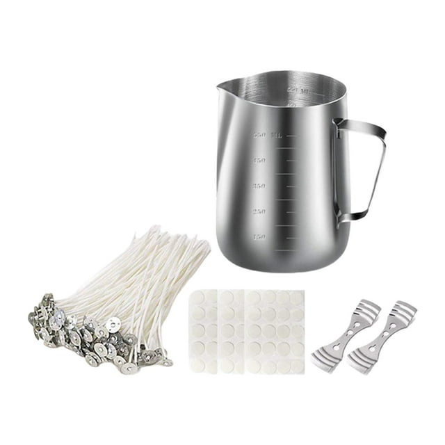 Kit para hacer velas, suministros para hacer velas de bricolaje, herramienta para hacer velas de acero inoxidable Sin termómetro