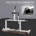 thumbnail image 5 of Soozier Adjustable Steel Seated Calf Raise Exercise Strength Training Gym Equipment, White, 5 of 9