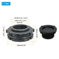 thumbnail image 2 of Uxcell Bulkhead Fitting with Plug G 2-1-2, Double Threaded Bulkhead Water Tank Connector, Grey, 2 of 6