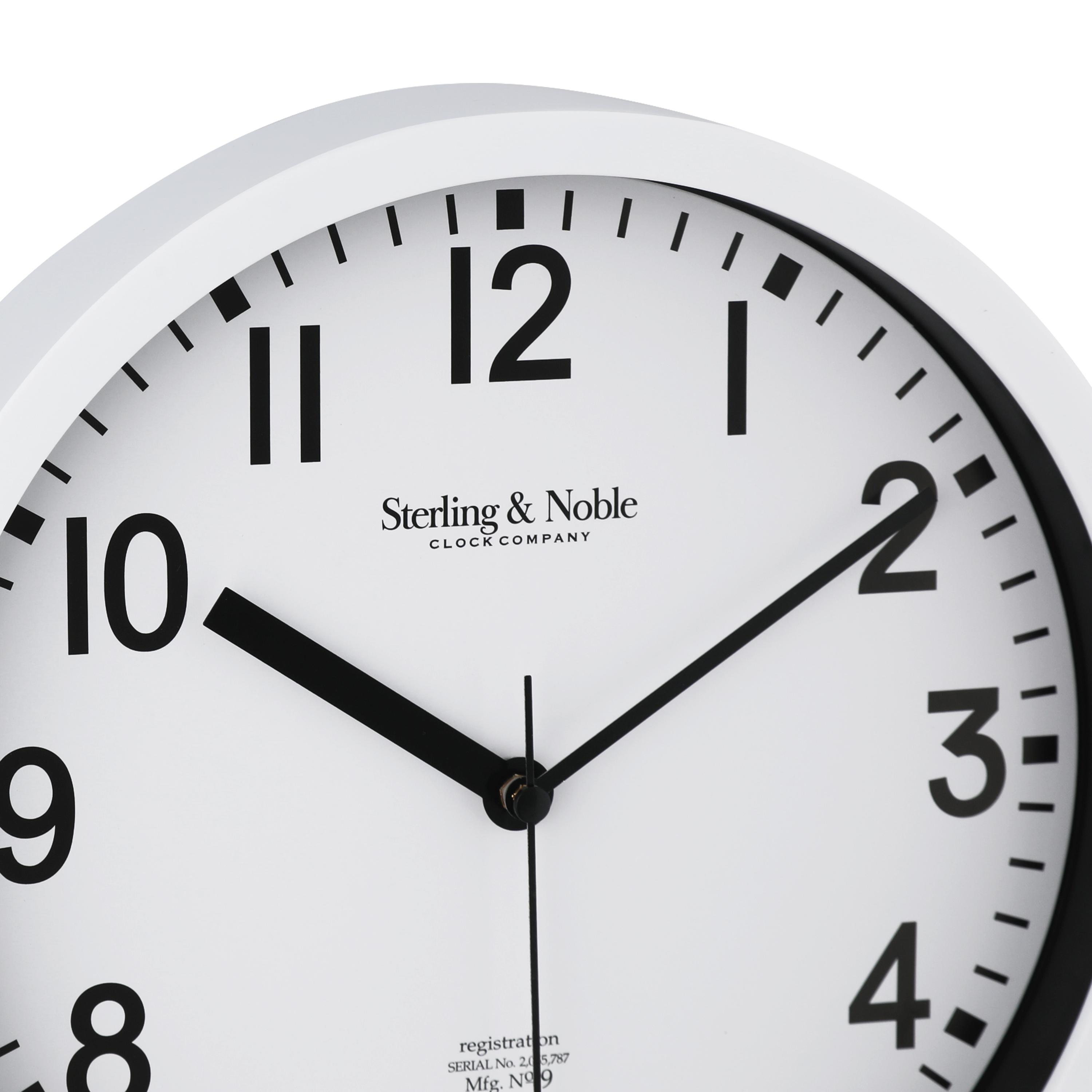Mainstays Basic Indoor 8.78" White Analog Wall Clock, 4-Pack photo 5
