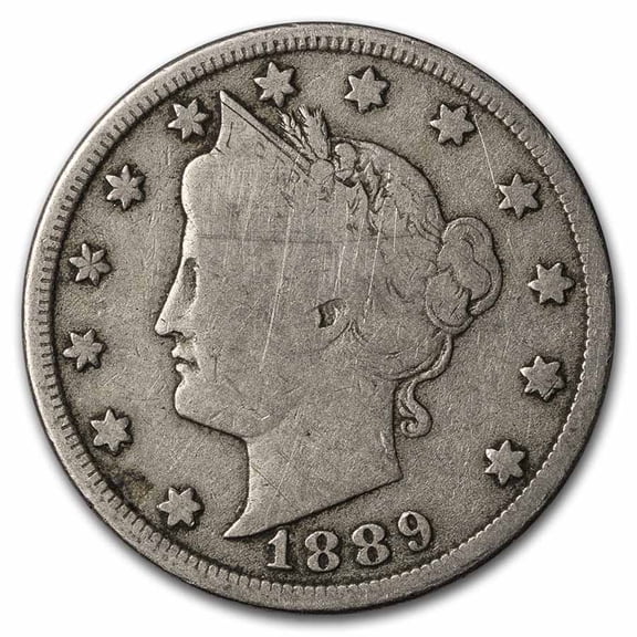 1889 Liberty Head V Nickel Good