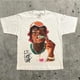thumbnail image 5 of Camiseta de manga corta con estampado de monograma y retrato de tendencia retro de High Street para hombre, camisa holgada informal estilo Y2k Goth Harajuku Hip Hop para parejas, 5 of 5
