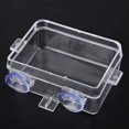 thumbnail image 3 of Comedero para reptiles ZHAOCHENG cuenco de alimentación antiescape transparente con ventosa para lagarto camaleón iguana serpiente Gecko 90*60*35 mm, 3 of 4