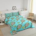 thumbnail image 3 of YST Tennis Print Toddler Comforter Set Tennis Racket Bedding Set for Kids Teens, Ball Sport Bedding Comforter Sets Sports Game Duvet Set, Tennis Theme Quilted Comforter, 3 of 6