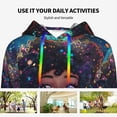 thumbnail image 4 of Kdxio Cosmic Garden Woman Portrait Print Womens Oversized Hoodies Sweatshirts Hooded Pullover Tops Sweaters Casual-Medium, 4 of 7