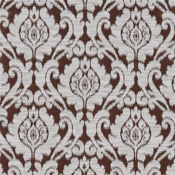 American Silk 22530 13.25 in. Asbury Plain & Texture Design Silk Fabric Cloth, Espresso