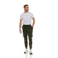 thumbnail image 4 of Yacht & Smith 3 Pack of Mens Jogger Bulk Sweatpants, Green Camo, Comfy Lounge Joggers for Men Color Green Camo, Size 2X-Large, 4 of 7