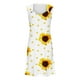 thumbnail image 3 of Puntoco Vestidos Mujer Verano Impreso Cuello Redondo Casual Sin Mangas Vestido De Tirantes, 3 of 4