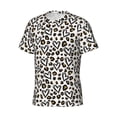 thumbnail image 5 of Qekee Heart Leopard Classic Fit T-Shirt Men's Shirt Men's Tight Short Sleeves for Exercise, Running, Mountaineering - Heart Leopard, 5 of 9