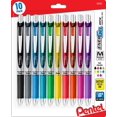 thumbnail image 1 of Bolígrafos Pentel Energel RTX de 0,7 mm, punta mediana, paquete de 10 unidades, varios, 1 of 8