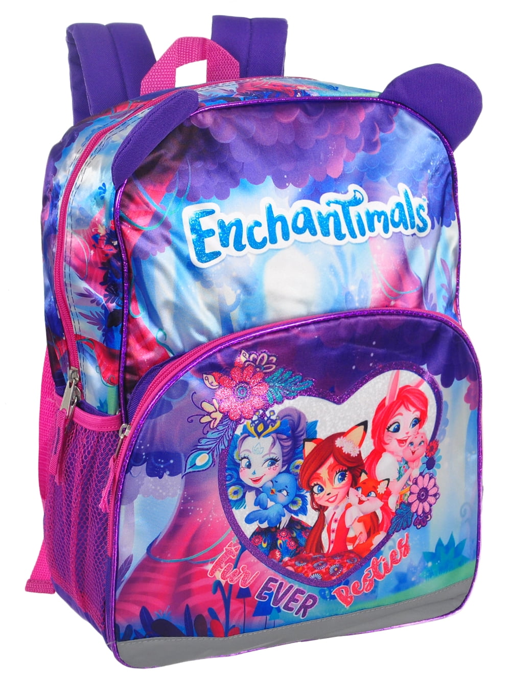 Enchantimals School Backpack Zippered Purple One Size For Kids ...