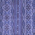 thumbnail image 1 of Ahgly Company Machine Washable Indoor Square Abstract Blue Modern Area Rugs, 3' Square, 1 of 4