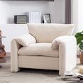 thumbnail image 6 of Modern Style Chenille Oversized Armchair Accent Chair Single Sofa Lounge Chair 38.6'' W, for Living Room, Bedroom, 6 of 11